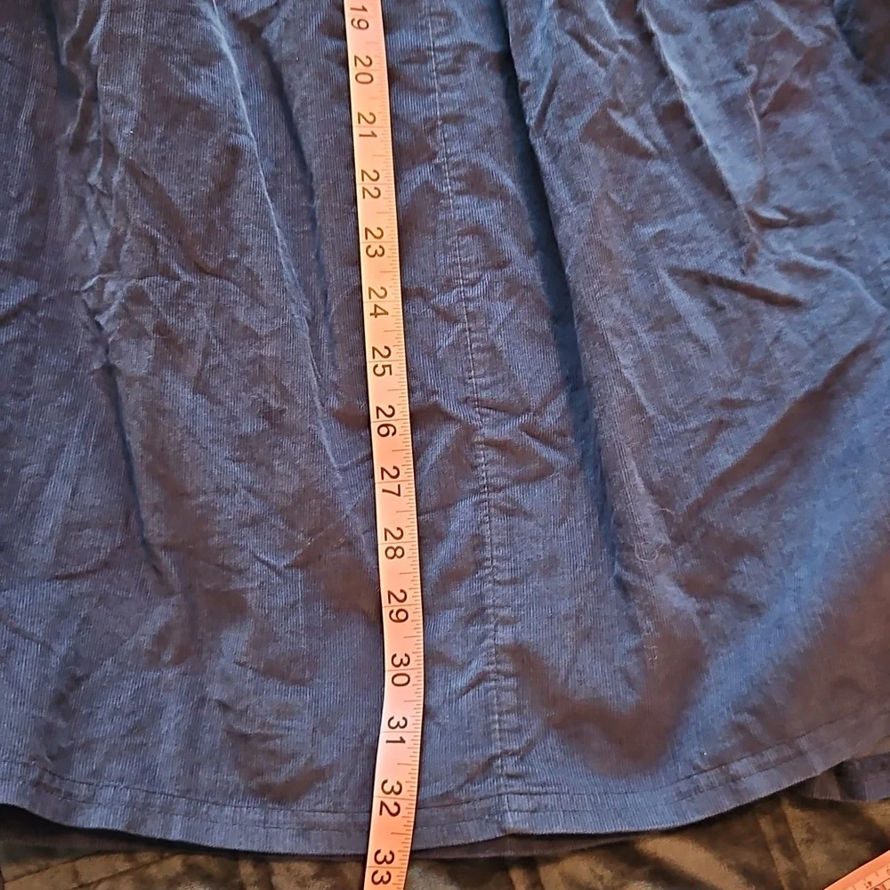 NWT! Free People Terra Smocked Maxi Skirt Set (M), Blue, Corduroy - Picture 15 of 16